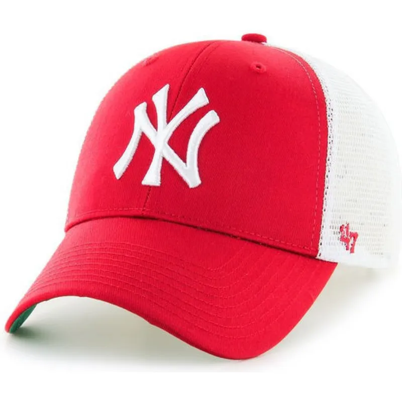 lippikset-kaareva-rekka-punainen-snapback-new-york-yankees-mlb-47-brand