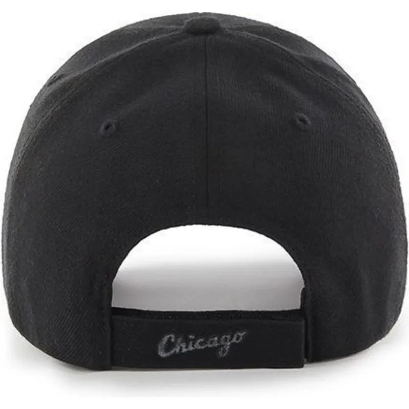 lippikset-kaareva-musta-saadettava-nauha-plateado-chicago-white-sox-mlb-47-brand