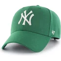 lippikset-kaareva-vihrea-snapback-new-york-yankees-mlb-47-brand