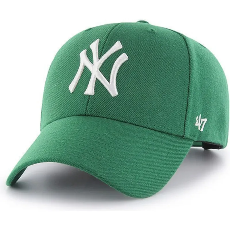 lippikset-kaareva-vihrea-snapback-new-york-yankees-mlb-47-brand