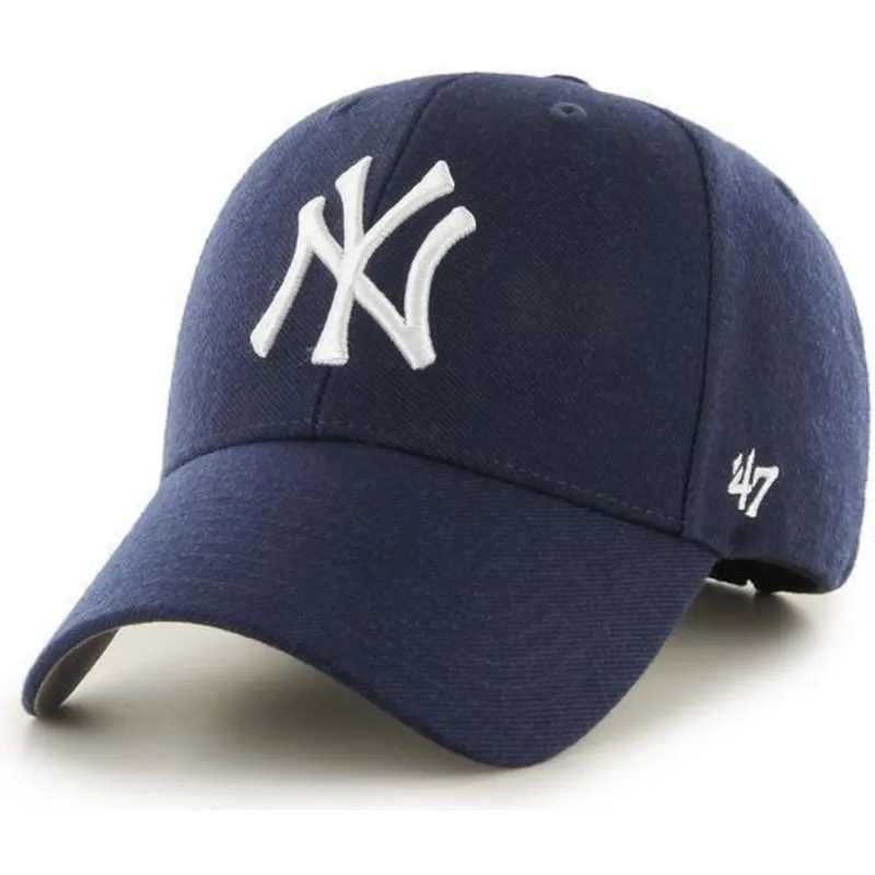 lippikset-kaareva-laivastonsininen-snapback-new-york-yankees-mlb-47-brand