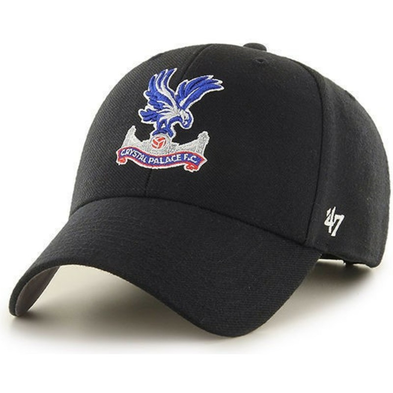 47-brand-curved-brim-eagle-logo-crystal-palace-football-club-mvp-black-cap