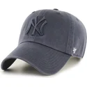 lippikset-kaareva-harmaa-saadettava-nauha-denim-new-york-yankees-mlb-47-brand