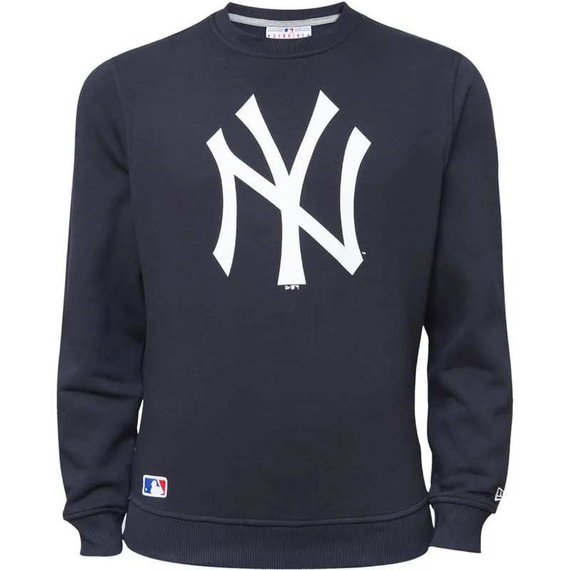 hupparit-ilman-huppua-sininen-crew-neck-new-york-yankees-mlb-new-era