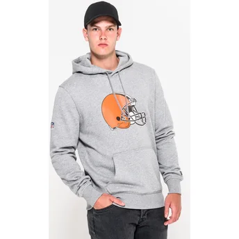 New Era Cleveland Browns NFL Grey Pullover Hoodie Sweatshirt