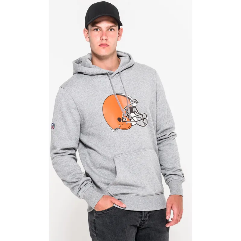 hupparit-hupullinen-harmaa-pullover-hoodie-cleveland-browns-nfl-new-era