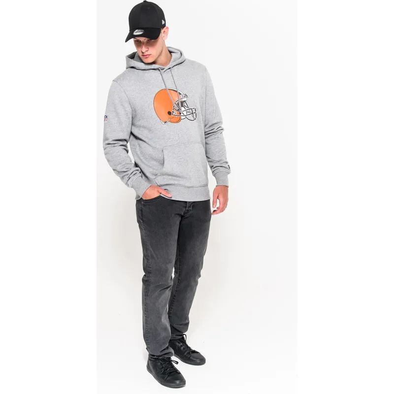 hupparit-hupullinen-harmaa-pullover-hoodie-cleveland-browns-nfl-new-era