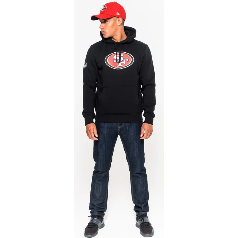 hupparit-hupullinen-musta-pullover-hoodie-san-francisco-49ers-nfl-new-era