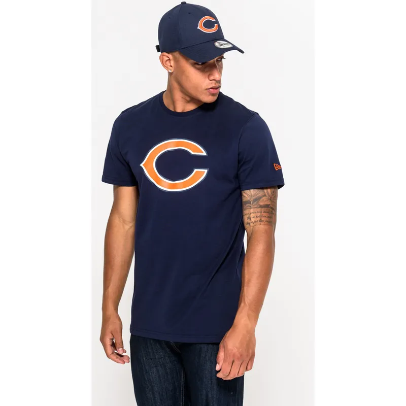 t-paidat-lyhythihainen-sininen-chicago-bears-nfl-new-era