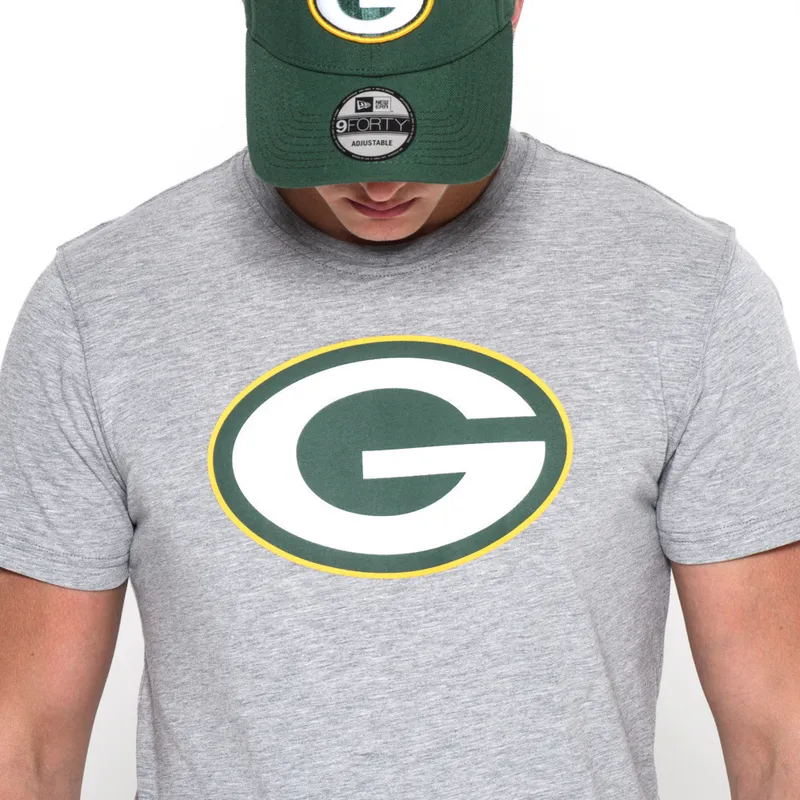 t-paidat-lyhythihainen-harmaa-green-bay-packers-nfl-new-era