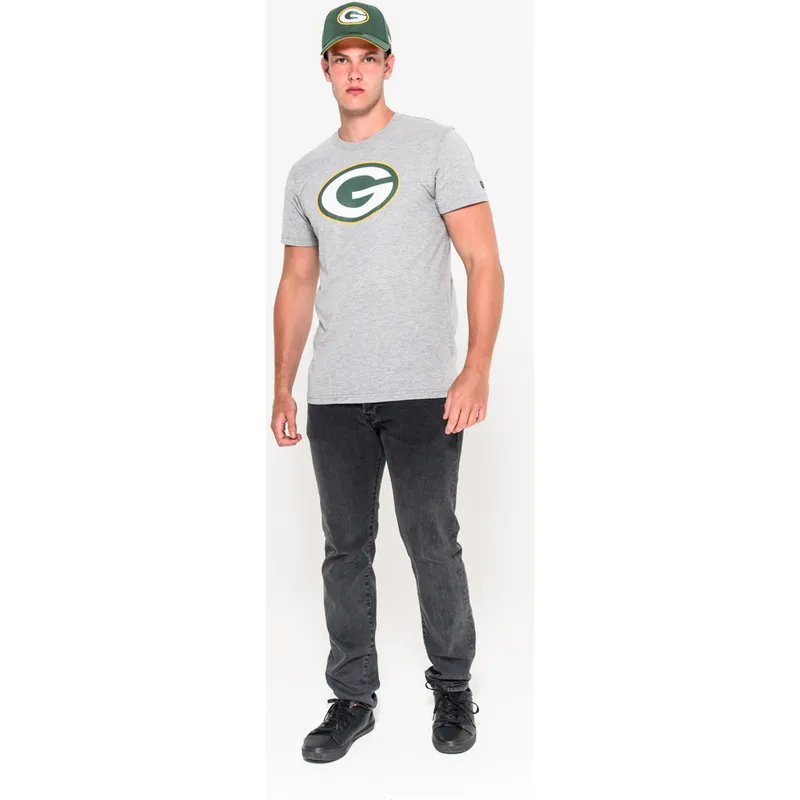 t-paidat-lyhythihainen-harmaa-green-bay-packers-nfl-new-era