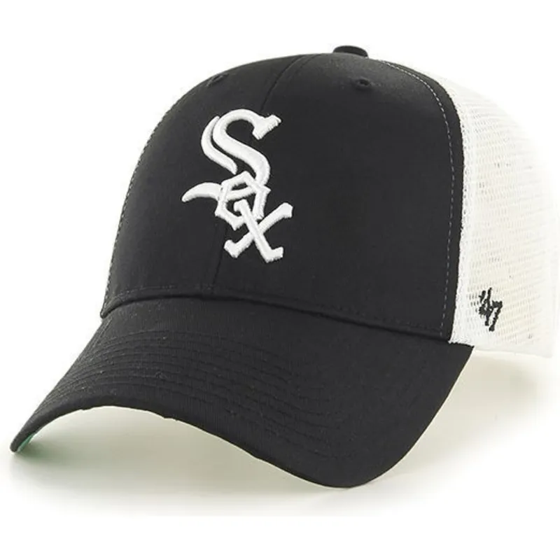lippikset-kaareva-rekka-musta-snapback-chicago-white-sox-mlb-47-brand