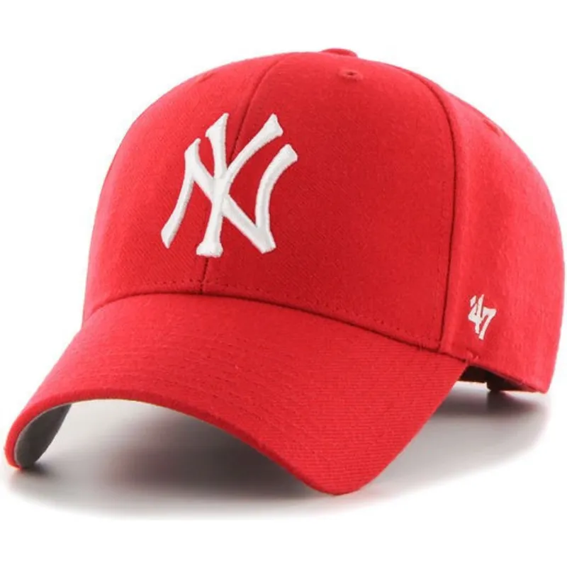 lippikset-kaareva-punainen-saadettava-nauha-new-york-yankees-mlb-47-brand