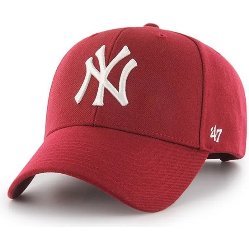 lippikset-kaareva-punainen-snapback-new-york-yankees-mlb-47-brand lippikset-kaareva-punainen-snapback-new-york-yankees-mlb-47-brand