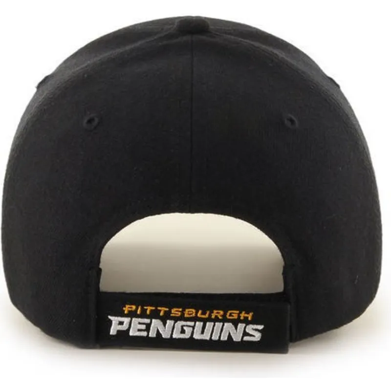 lippikset-kaareva-musta-saadettava-nauha-pittsburgh-penguins-nhl-47-brand