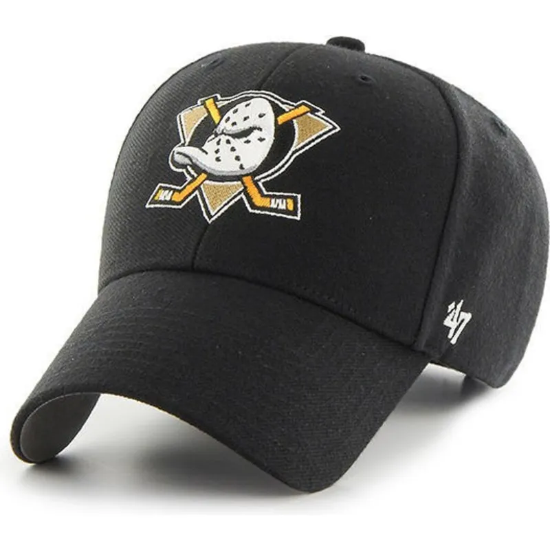 lippikset-kaareva-musta-saadettava-nauha-anaheim-ducks-nhl-47-brand