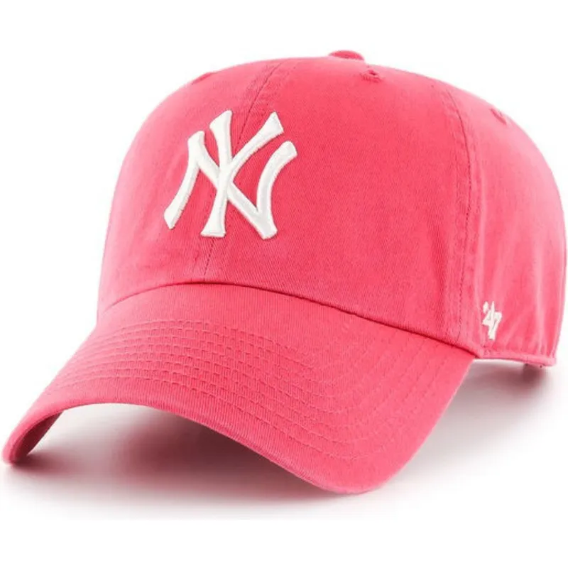 lippikset-kaareva-vaaleanpunainen-saadettava-nauha-chicle-new-york-yankees-mlb-47-brand