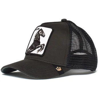 lippikset-kaareva-rekka-musta-snapback-spirit-stallion-the-farm-goorin-bros