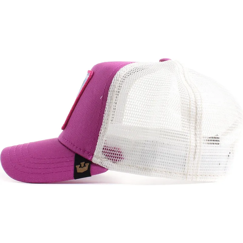 lippikset-kaareva-rekka-vaaleanpunainen-snapback-bite-back-the-farm-goorin-bros
