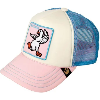 lippikset-kaareva-rekka-vaaleanpunainen-snapback-lapsille-silly-goose-the-farm-goorin-bros