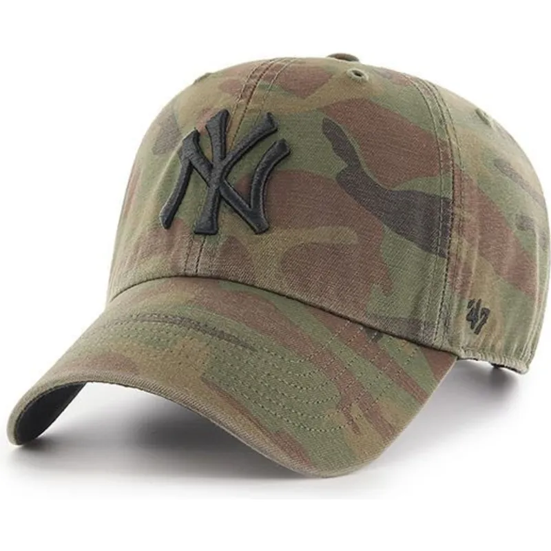 cap-kaareva-camouflage-adjustable-strap-negro-new-york-yankees-mlb-47-brand