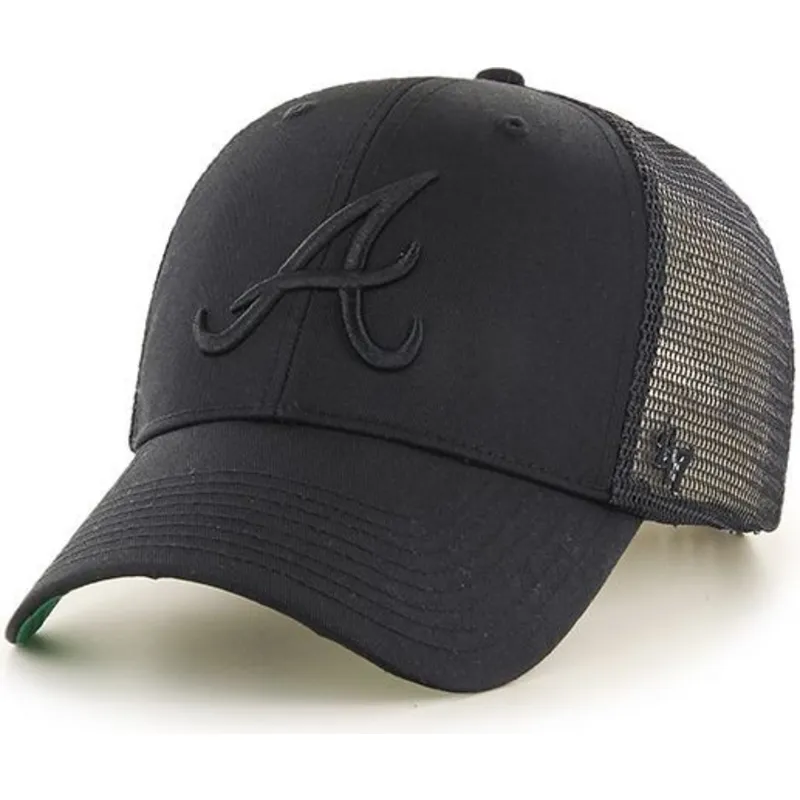 lippikset-kaareva-rekka-musta-snapback-atlanta-braves-mlb-47-brand