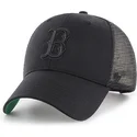 lippikset-kaareva-rekka-musta-snapback-boston-red-sox-mlb-47-brand