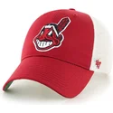 lippikset-kaareva-rekka-punainen-snapback-cleveland-indians-mlb-47-brand