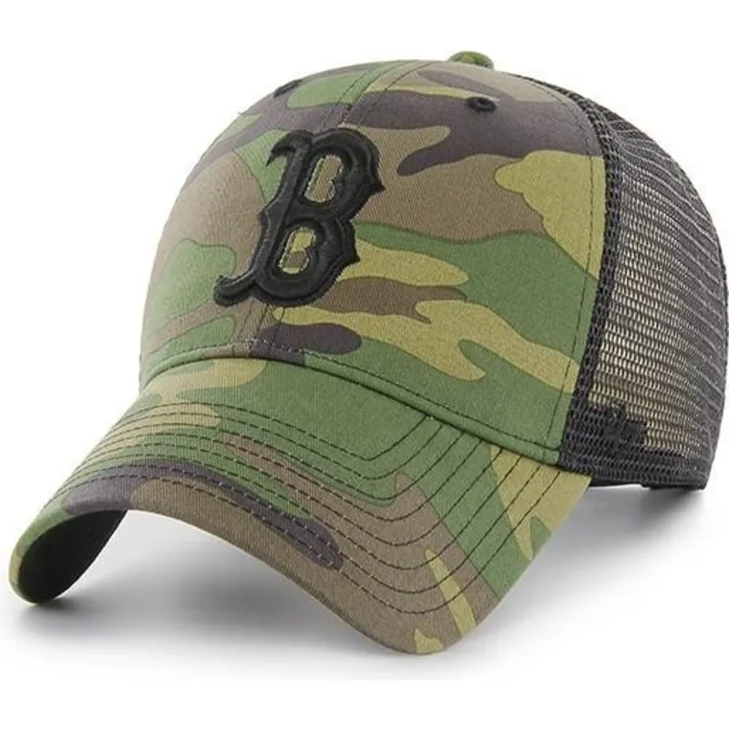lippikset-kaareva-rekka-maastokuvio-snapback-boston-red-sox-mlb-47-brand