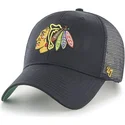 lippikset-kaareva-rekka-musta-snapback-chicago-blackhawks-nhl-47-brand