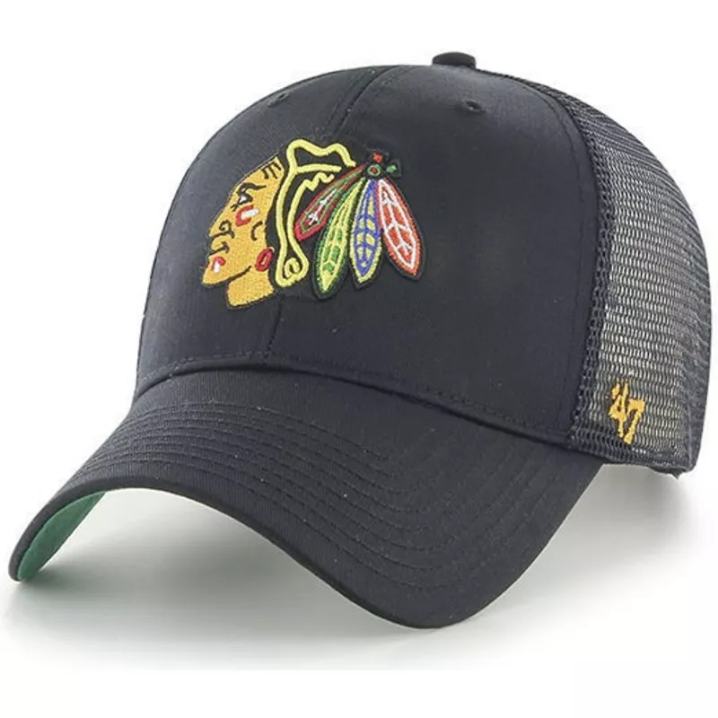 47-brand-chicago-blackhawks-nhl-mvp-branson-black-trucker-hat