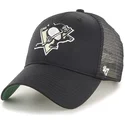 lippikset-kaareva-rekka-musta-snapback-pittsburgh-penguins-nhl-47-brand