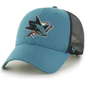 lippikset-kaareva-rekka-vihrea-snapback-san-jose-sharks-nhl-47-brand
