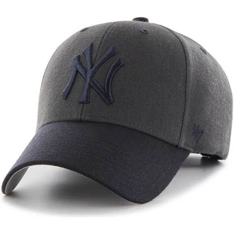 lippikset-kaareva-musta-saadettava-nauha-new-york-yankees-mlb-47-brand