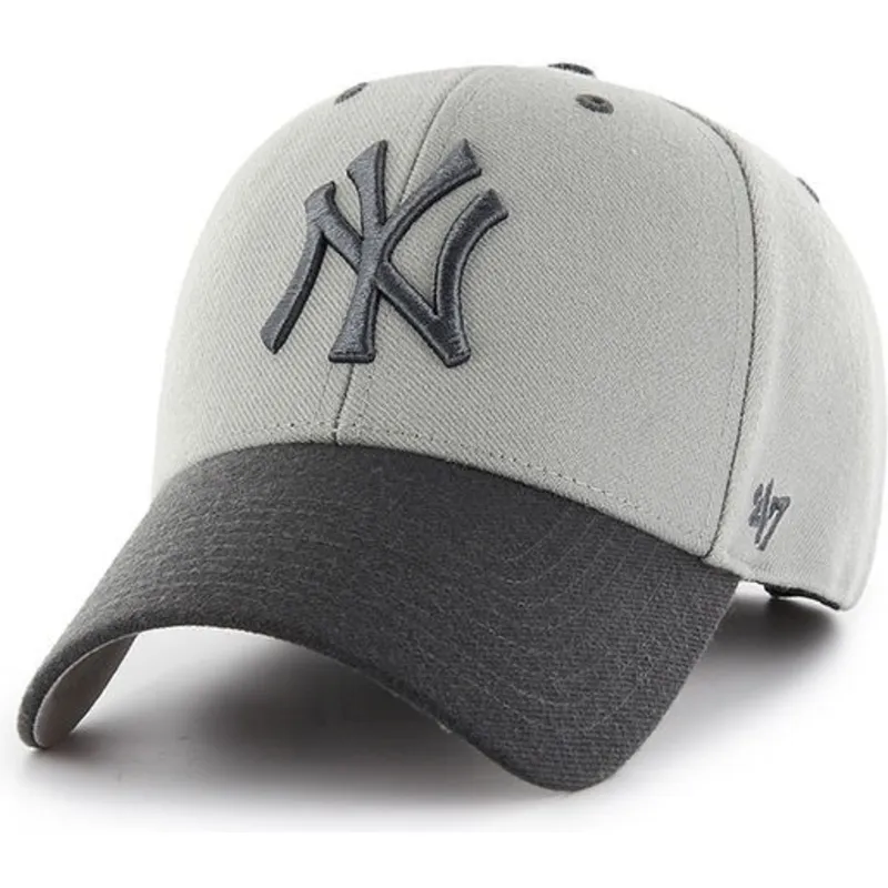 lippikset-kaareva-harmaa-saadettava-nauha-new-york-yankees-mlb-47-brand lippikset-kaareva-harmaa-saadettava-nauha-new-york-yankees-mlb-47-brand
