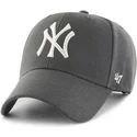 lippikset-kaareva-harmaa-snapback-new-york-yankees-mlb-47-brand