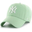 47-brand-curved-brim-new-york-yankees-mlb-clean-up-light-green-cap