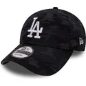 lippikset-kaareva-maastokuvio-saadettava-nauha-team-9forty-los-angeles-dodgers-mlb-new-era