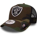 lippikset-kaareva-rekka-maastokuvio-snapback-team-a-frame-las-vegas-raiders-nfl-new-era