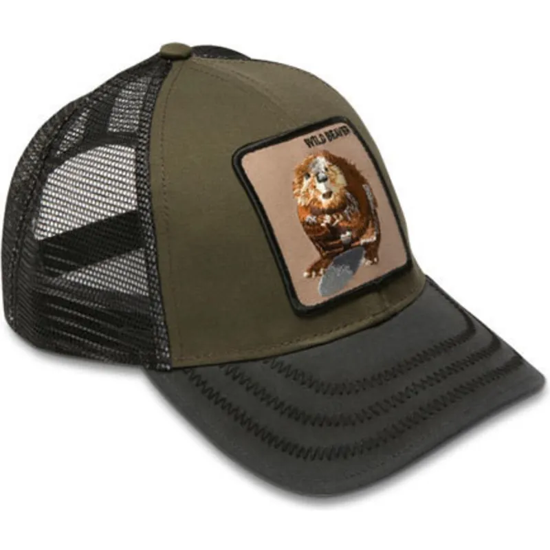 lippikset-kaareva-rekka-vihrea-snapback-wild-beaver-the-farm-goorin-bros
