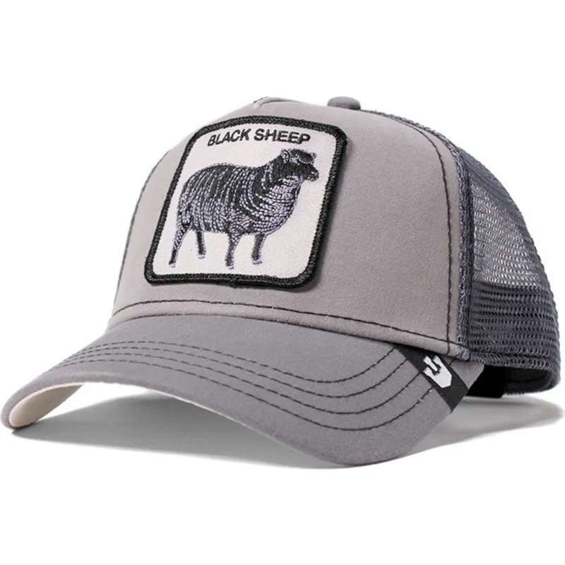 lippikset-kaareva-rekka-harmaa-snapback-shades-of-black-the-farm-goorin-bros