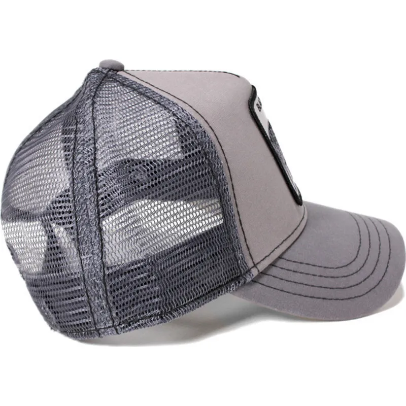 lippikset-kaareva-rekka-harmaa-snapback-shades-of-black-the-farm-goorin-bros