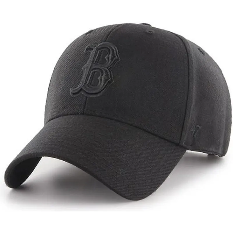 lippikset-kaareva-musta-snapback-boston-red-sox-mlb-47-brand