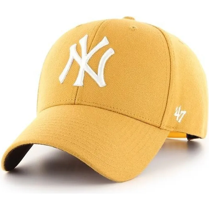 lippikset-kaareva-keltainen-snapback-new-york-yankees-mlb-47-brand lippikset-kaareva-keltainen-snapback-new-york-yankees-mlb-47-brand