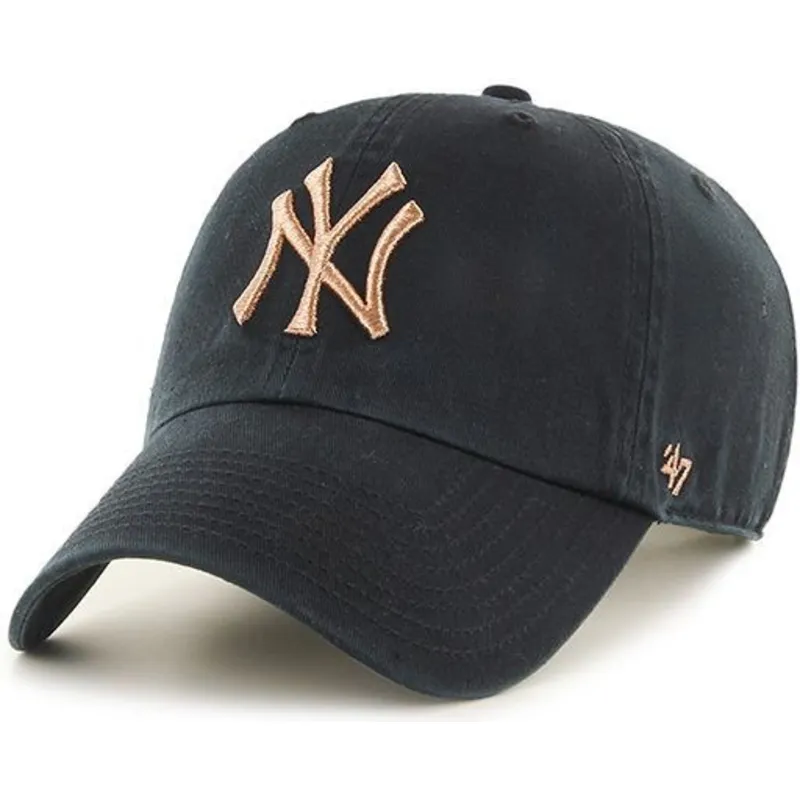 lippikset-kaareva-musta-saadettava-nauha-bronce-new-york-yankees-mlb-47-brand