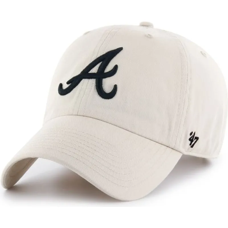 lippikset-kaareva-kerma-saadettava-nauha-atlanta-braves-mlb-clean-up-atlanta-braves-mlb-47-brand