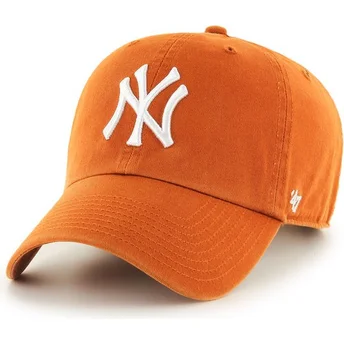 Cap kaareva orange adjustable strap New York Yankees MLB 47 Brand