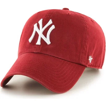 Cap kaareva red adjustable strap New York Yankees MLB 47 Brand