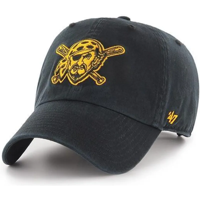 lippikset-kaareva-musta-saadettava-nauha-pirata-pittsburgh-pirates-mlb-clean-up-pittsburgh-pirates-mlb-47-brand lippikset-kaareva-musta-saadettava-nauha-pirata-pittsburgh-pirates-mlb-clean-up-pittsburgh-pirates-mlb-47-brand