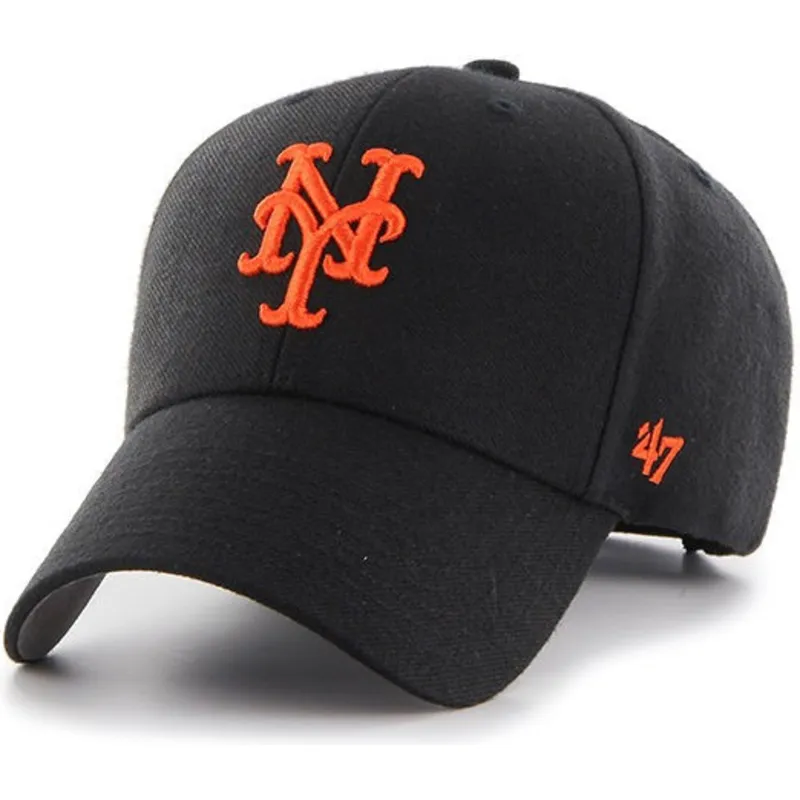 lippikset-kaareva-musta-saadettava-nauha-new-york-mets-mlb-47-brand